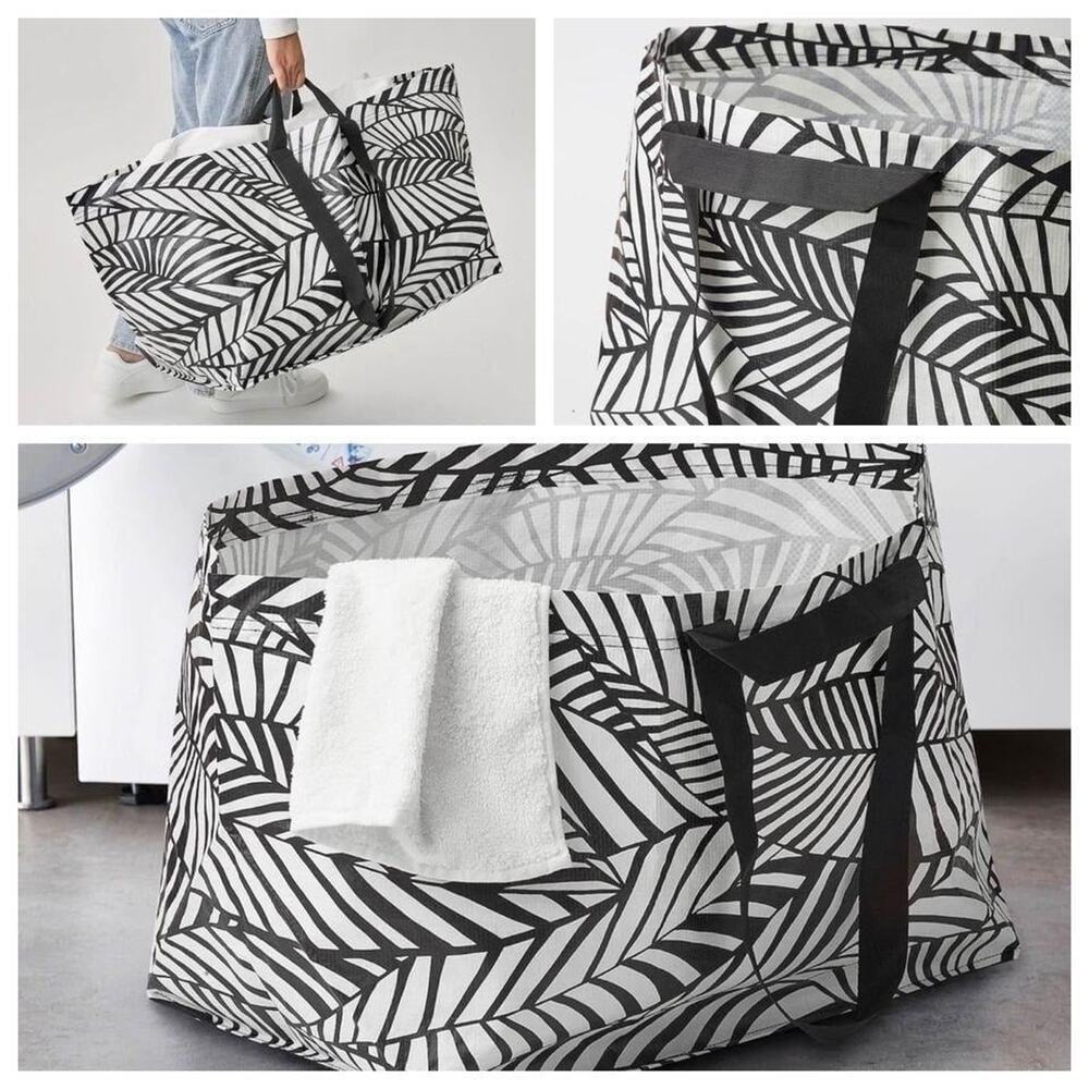 3 LIMITED EDITION IKEA BAG SHOPPING BEACH TROPICAL LEAF TRIBAL TOTE